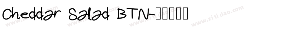 Cheddar Salad BTN字体转换